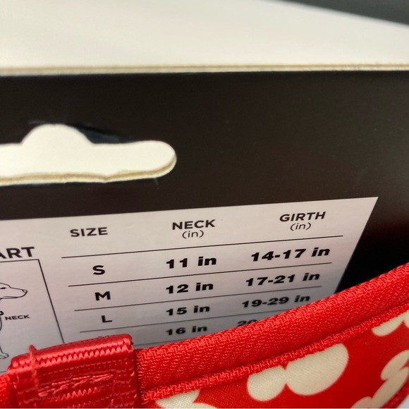 Disney Dog Harness Red with Mickey Heads Size Small - Picture 6 of 6